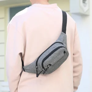 Men's and women's waist bags, suitable for hiking, camping, running, and outdoor activities, equipped with adjustable shoulder s